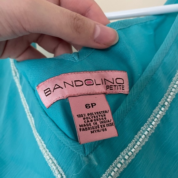 NWT Bandolino Beaded Embroidered Sleeveless Blouse - Picture 3 of 13